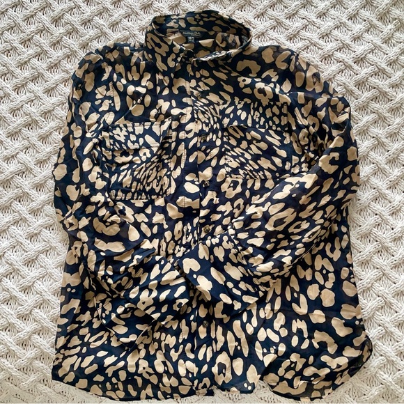 Massimo Dutti Leopard Print Shirt - Picture 1 of 2